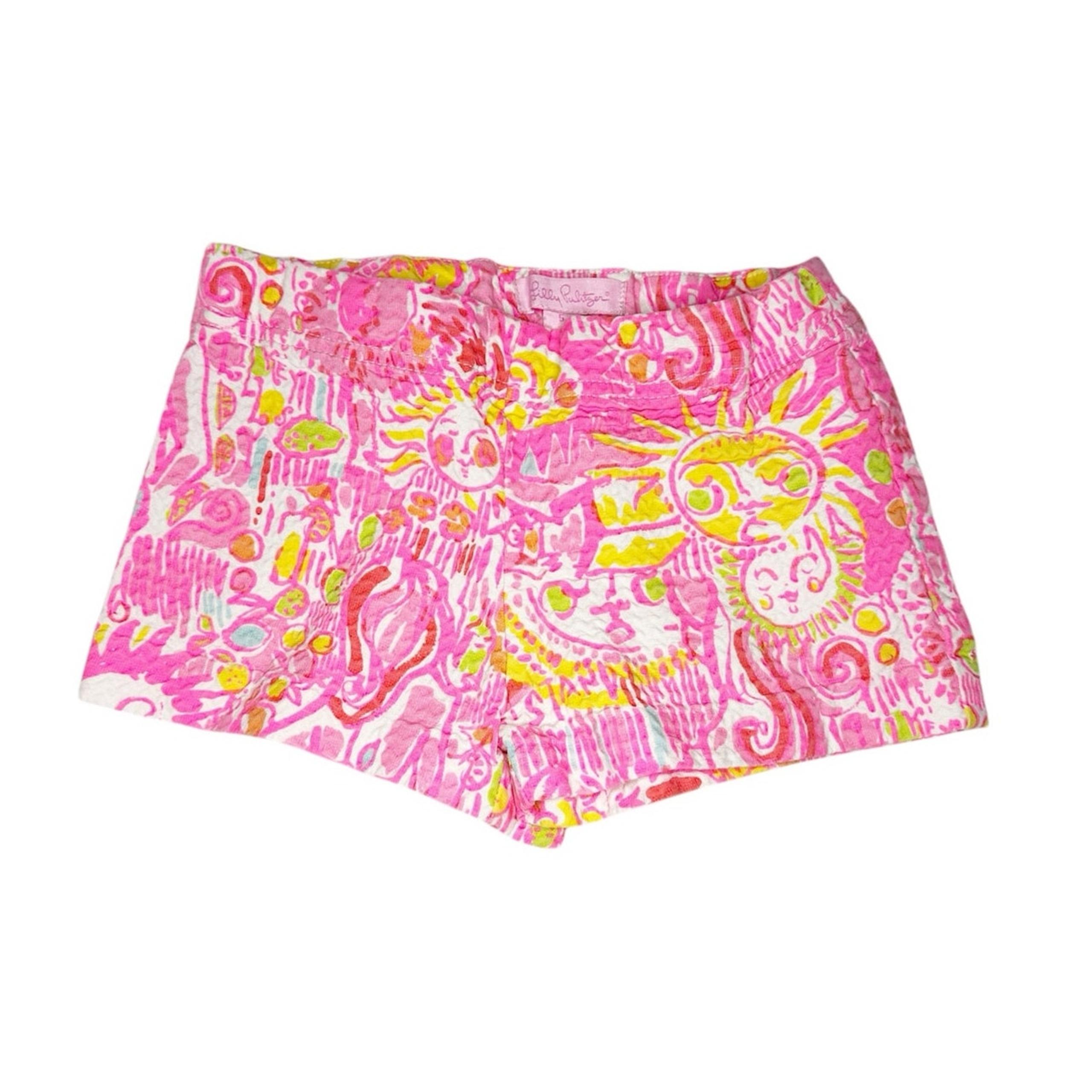 Lilly Pulitzer Kini in the Keys Pull On Textured Cotton Shorts Size 5