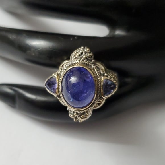 Sterling Silver 925 Tanzanite SARDA Ring