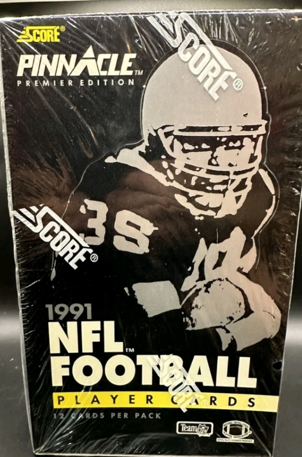 1991 Score Pinnacle Football Factory Sealed Wax Box - Emmitt Smith SP