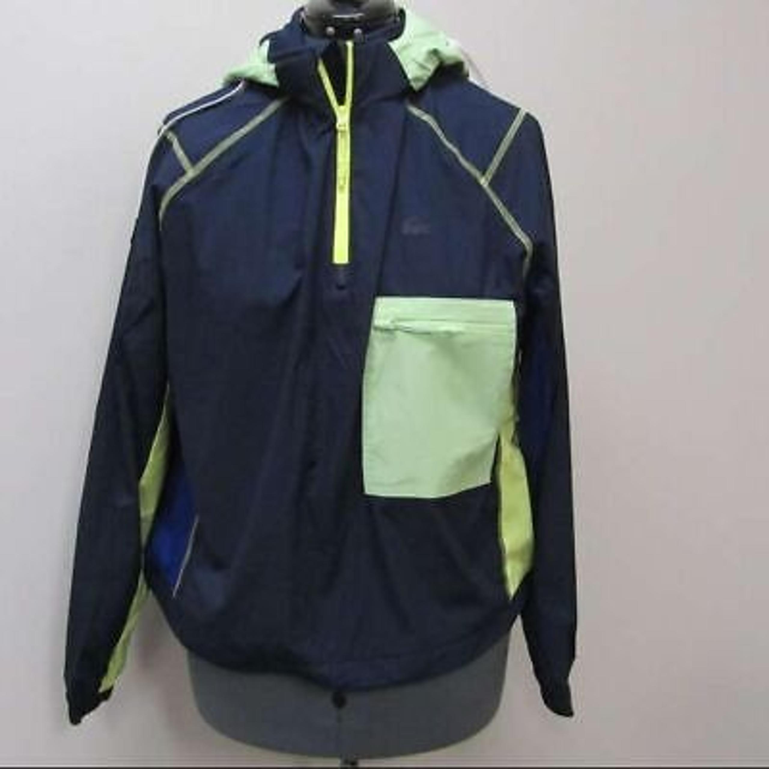 Lacoste Women's Colorblock Accents Pullover Windbreaker Sz 44 / L / 12