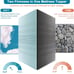 4 Inch Gel Memory Foam Mattress Topper, Queen Size