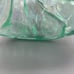 Fenton Southern Belle Iridescent Green Hand Painted