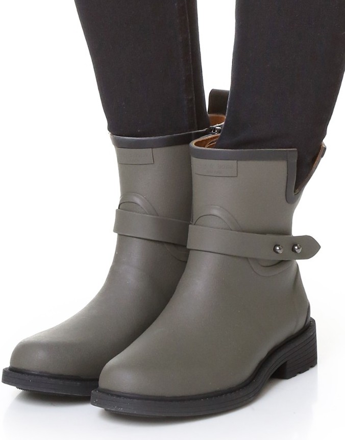 Rag & Bone Moto Rain Boot in Smoke