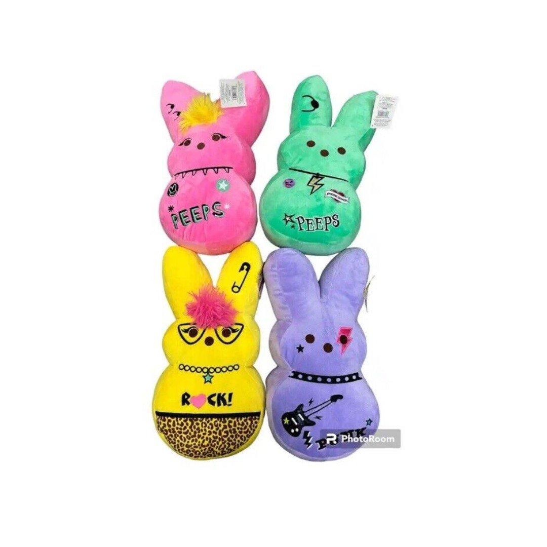 Peeps emo punk rockstar set 4 Easter plush bundle toy stuffed tiktok viral 2024