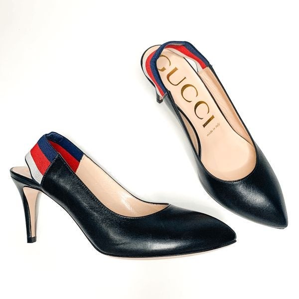 Gucci sylvie suede pumps clearance