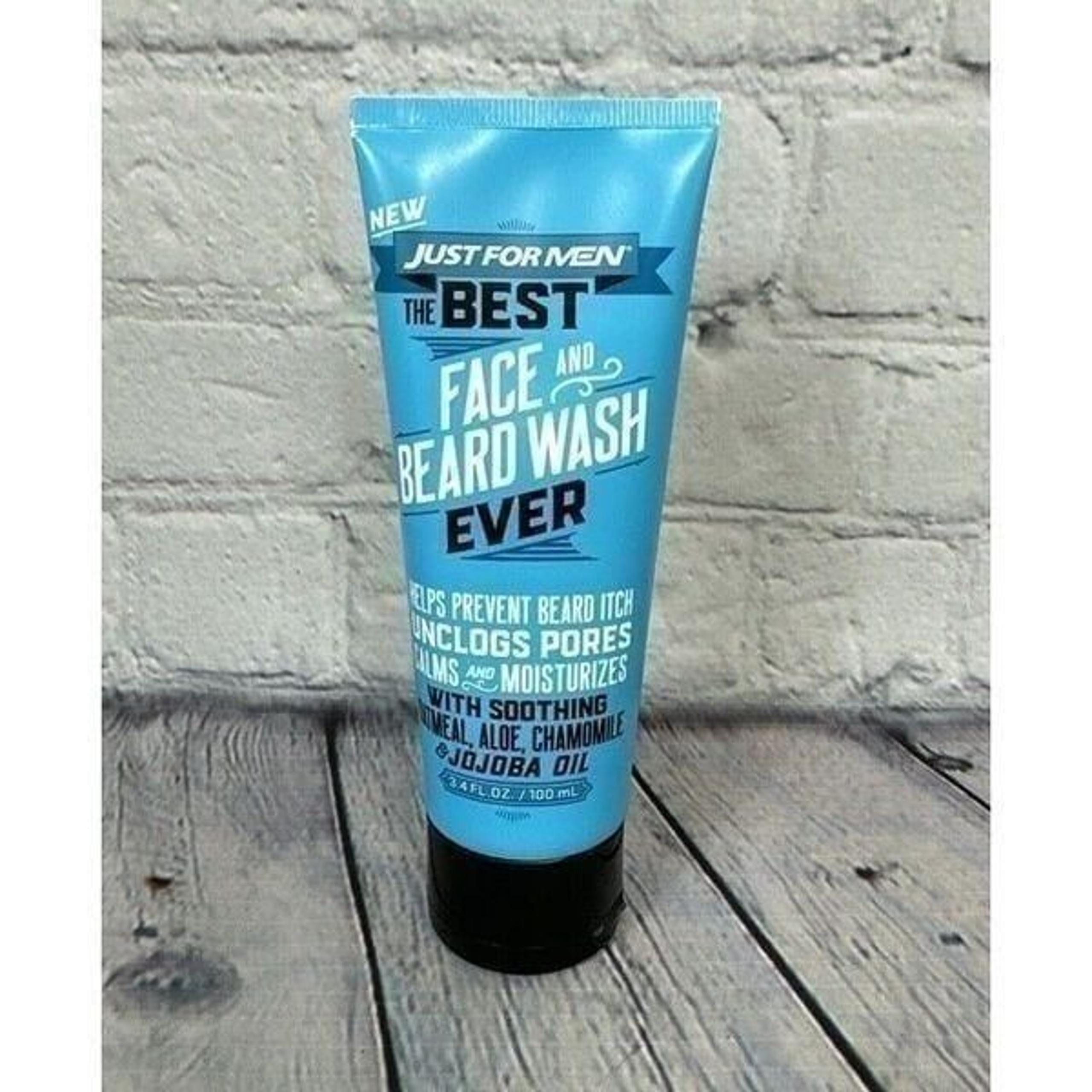 JUST FOR MEN The Best Face and Beard Wash Ever Moisturizing & Soothing 3.4oz