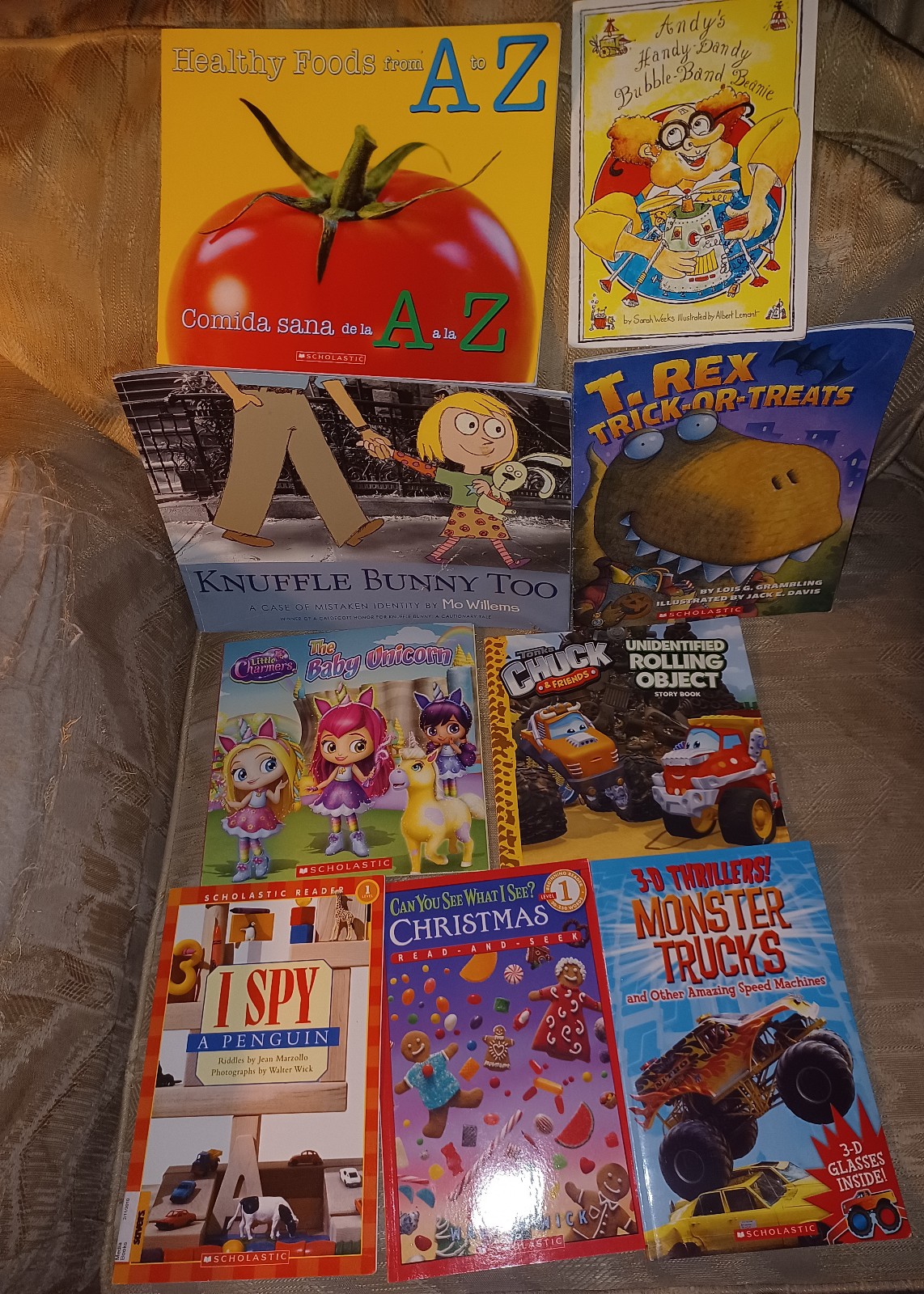 Lot Of 9 Picture Books Kids Children Paperbacks Scholastic Books Andy's Handy Da