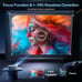 AGREAGO Projector Portable, 5G Wifi Wireless Projector with Remote Control, Home