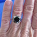 4.50ct 100% REAL NATURAL BLACK DIAMOND RING, CERTIFICATE,FR EE DIA TESTER Size 8
