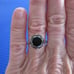 4.50ct 100% REAL NATURAL BLACK DIAMOND RING, CERTIFICATE,FR EE DIA TESTER Size 8