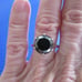 4.50ct 100% REAL NATURAL BLACK DIAMOND RING, CERTIFICATE,FR EE DIA TESTER Size 8