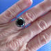 4.50ct 100% REAL NATURAL BLACK DIAMOND RING, CERTIFICATE,FR EE DIA TESTER Size 8