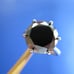 4.50ct 100% REAL NATURAL BLACK DIAMOND RING, CERTIFICATE,FR EE DIA TESTER Size 8