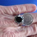 4.50ct 100% REAL NATURAL BLACK DIAMOND RING, CERTIFICATE,FR EE DIA TESTER Size 8