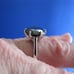 4.50ct 100% REAL NATURAL BLACK DIAMOND RING, CERTIFICATE,FR EE DIA TESTER Size 8