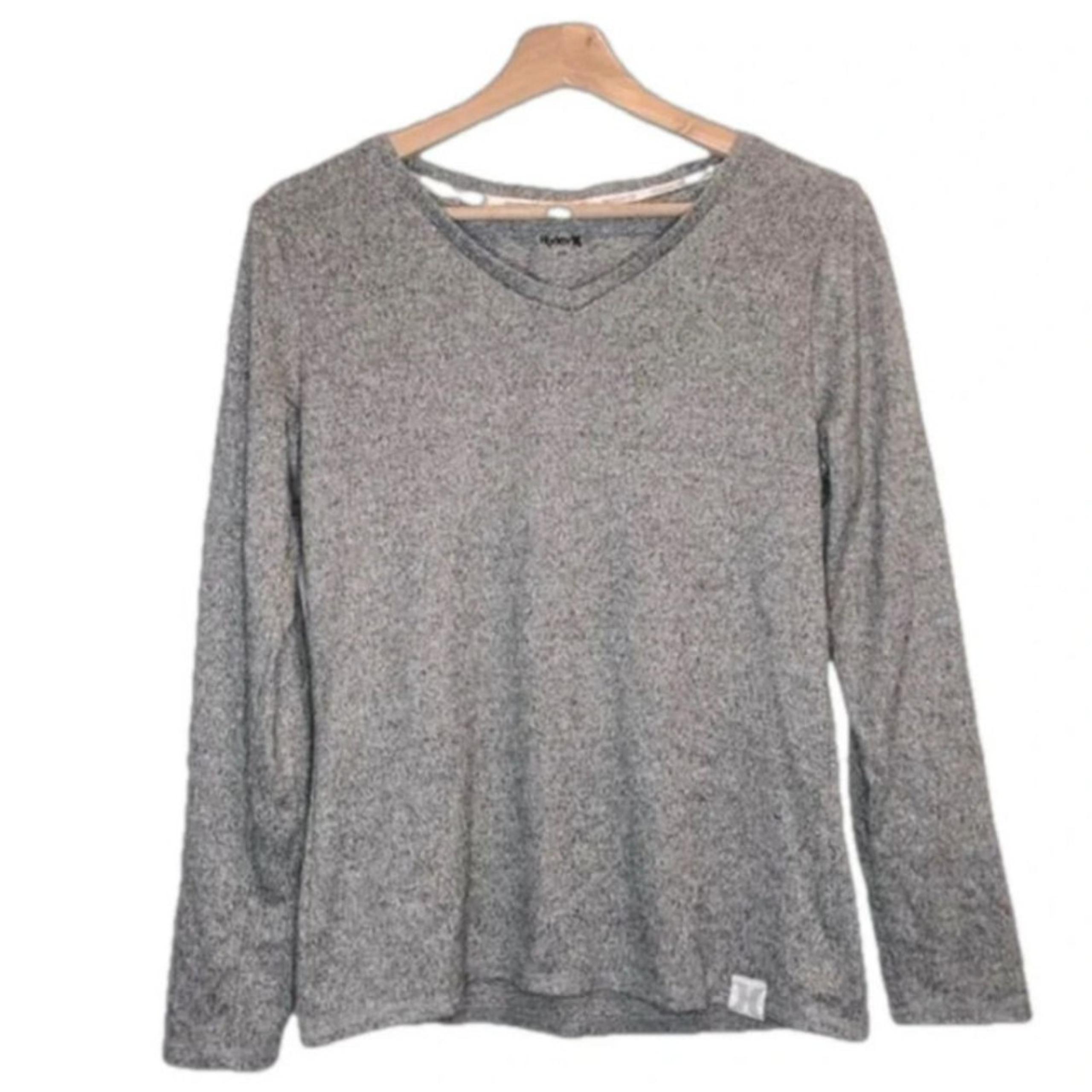 Hurley heather Gray long sleeve top size small outdoor skiing snowboarding sk8​
