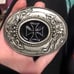 Iron Cross with Flowers and Snake Belt Vintage Punk Rock Buckle Pin Up Rockabill
