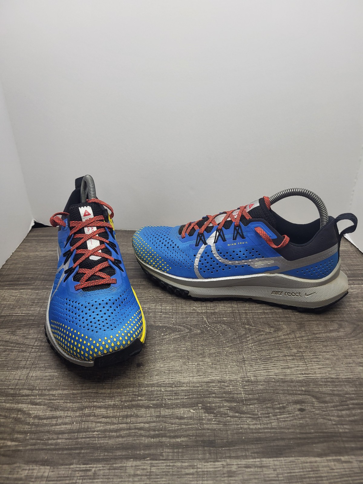 Nike React Pegasus Trail 4 Trail Running Shoes Blue DJ6159-401 Women's Size 8