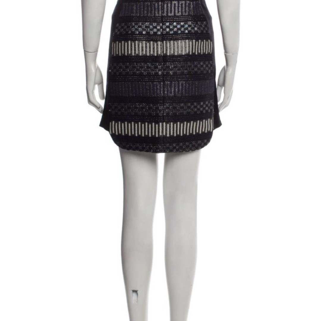 Hutch/Antro/Chic Black and White fabric Patterned Skirt