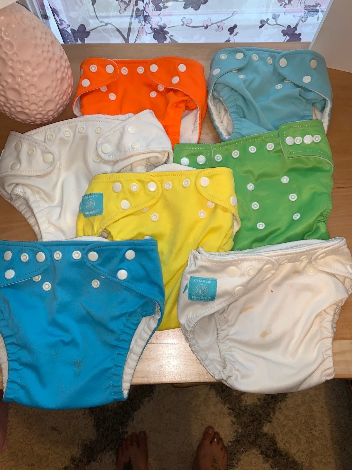 cloth diapers lot of 7