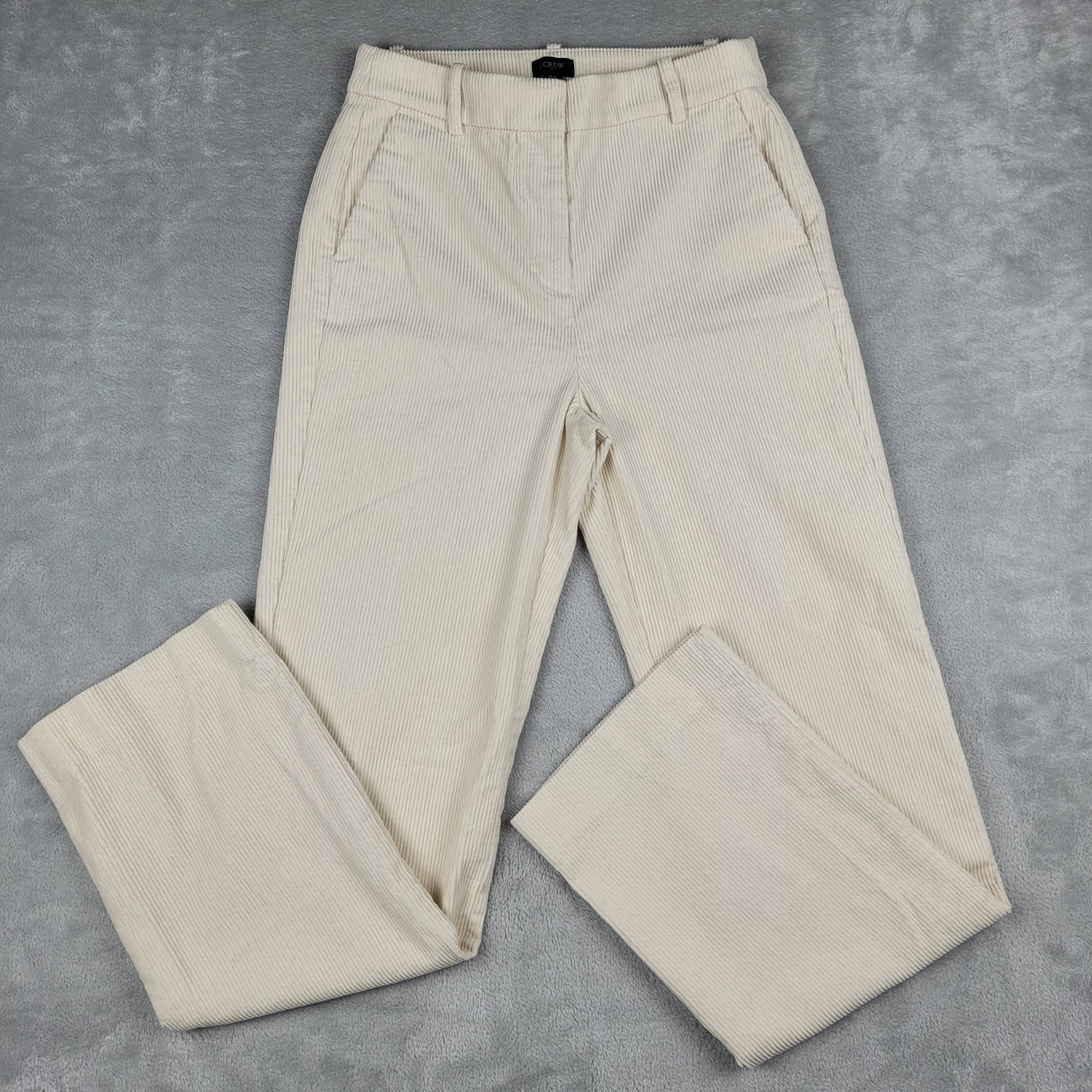 J Crew Women's Wide Leg Corduroy Pants Size 2 Tall 2T