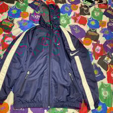 Vintage Nike Swoosh zip up winter hooded jacket