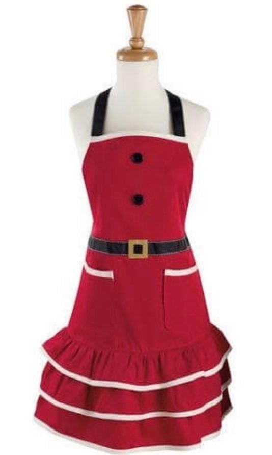 Design Imports Mrs.Claus Christmas Apron NWT