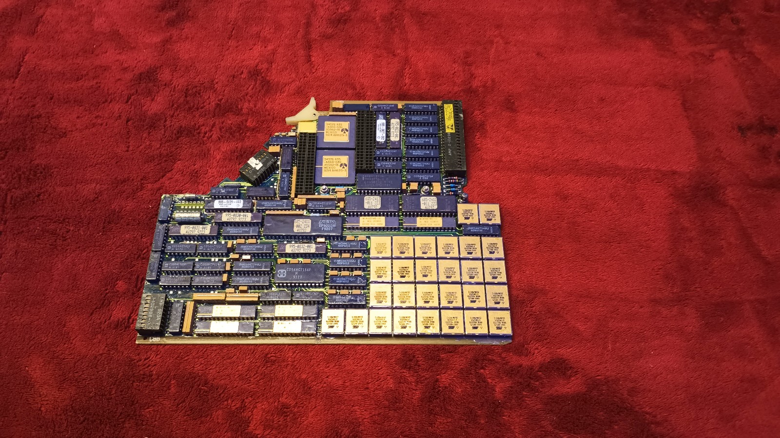Vintage aviation board with gold chips