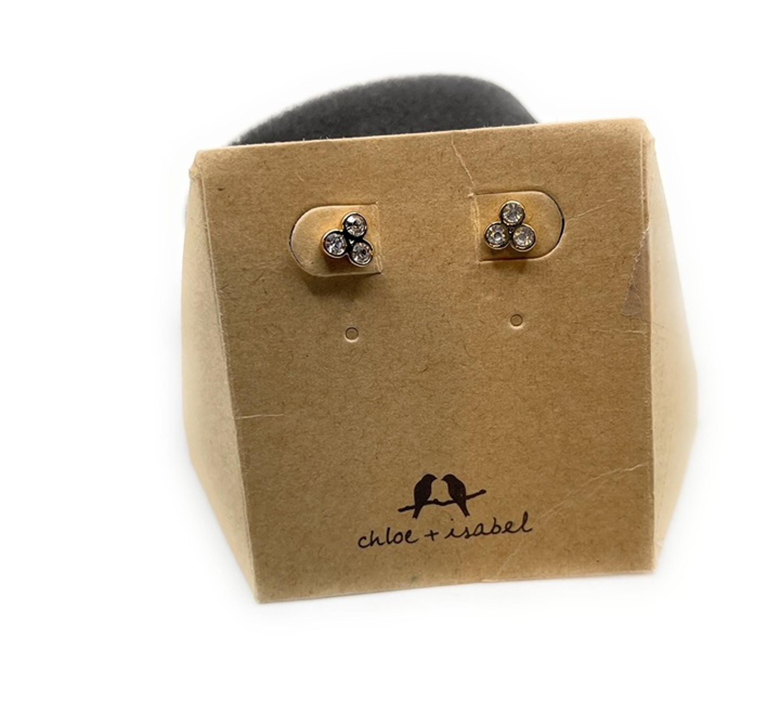Chloe + Isabel Crystal Pave Post Howlite Earrings - 9543