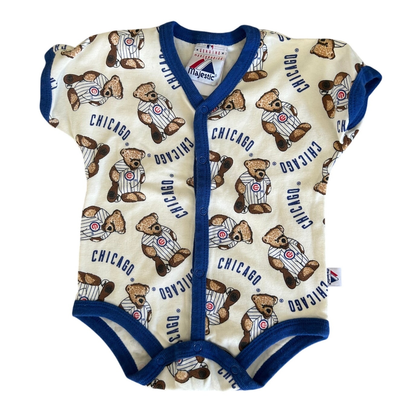 MLB Majestic Baby Boy Infant Chicago Cubs One Piece romper 6-9months
