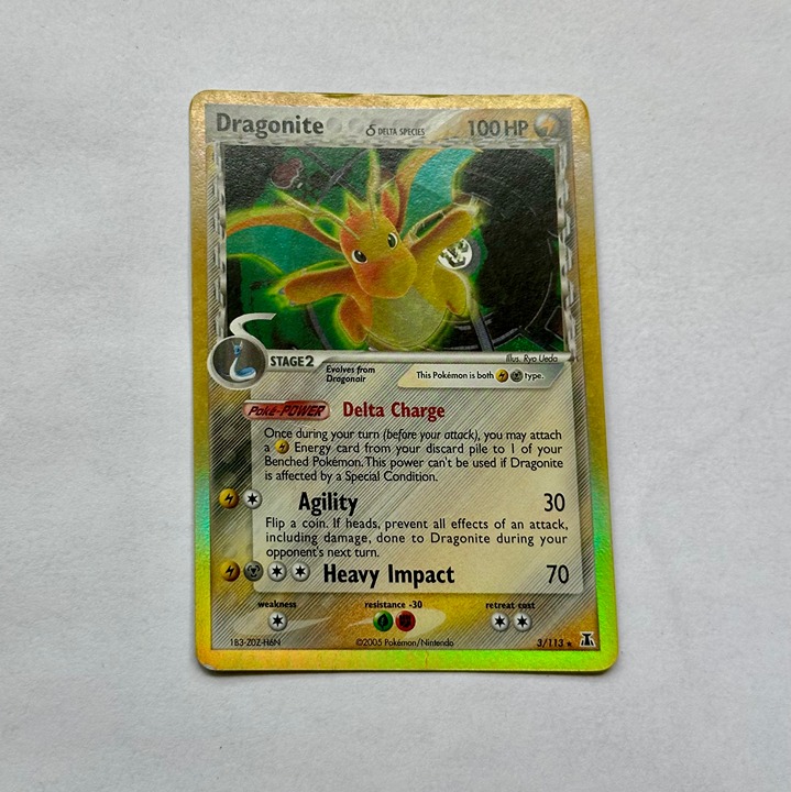 Dragonite - Delta Species (#3/113) - 2005 - Reverse Holo (EN) - RAW (LP)
