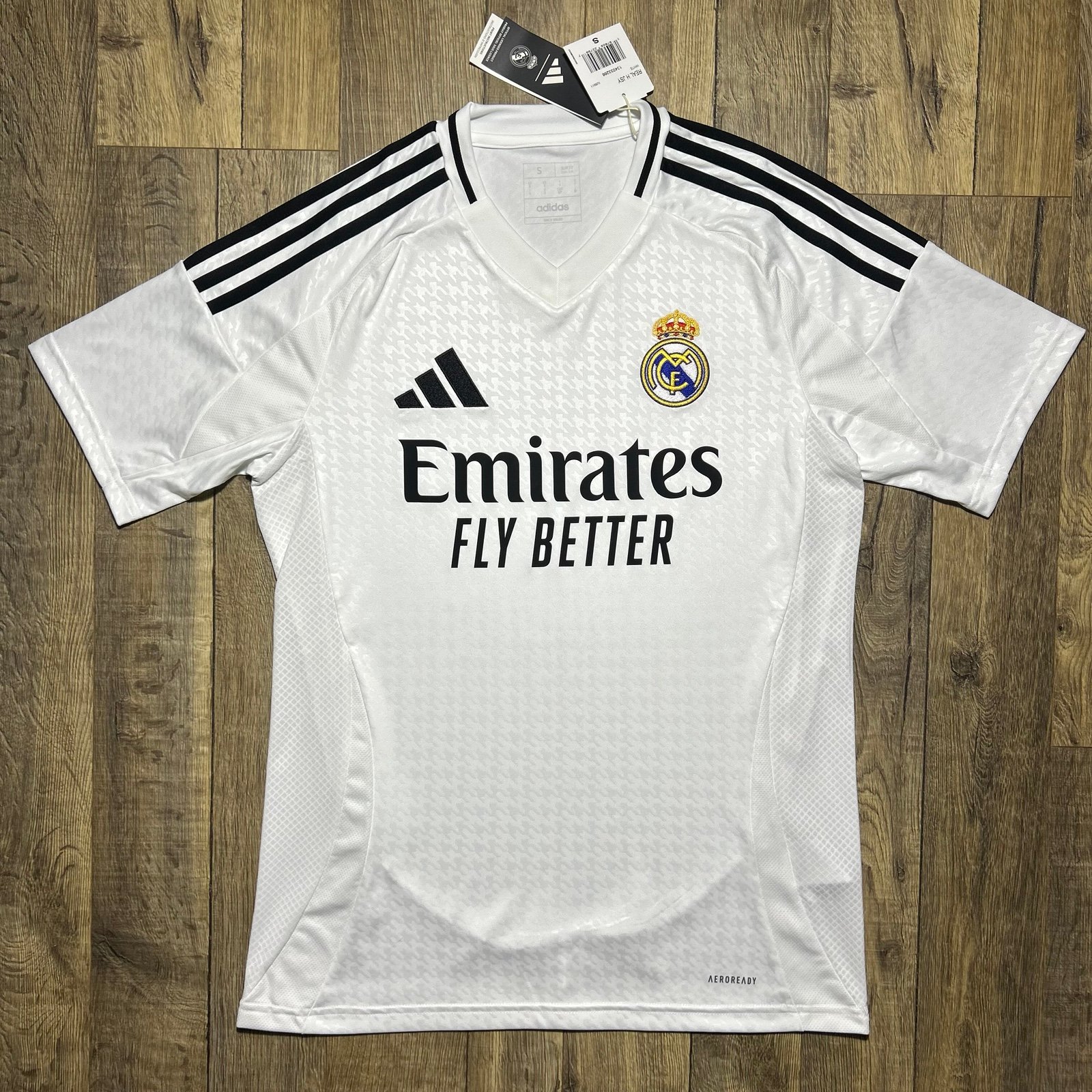 New Adidas Real Madrid 2024/25 Home Kit Soccer Jersey Men’s Small 100