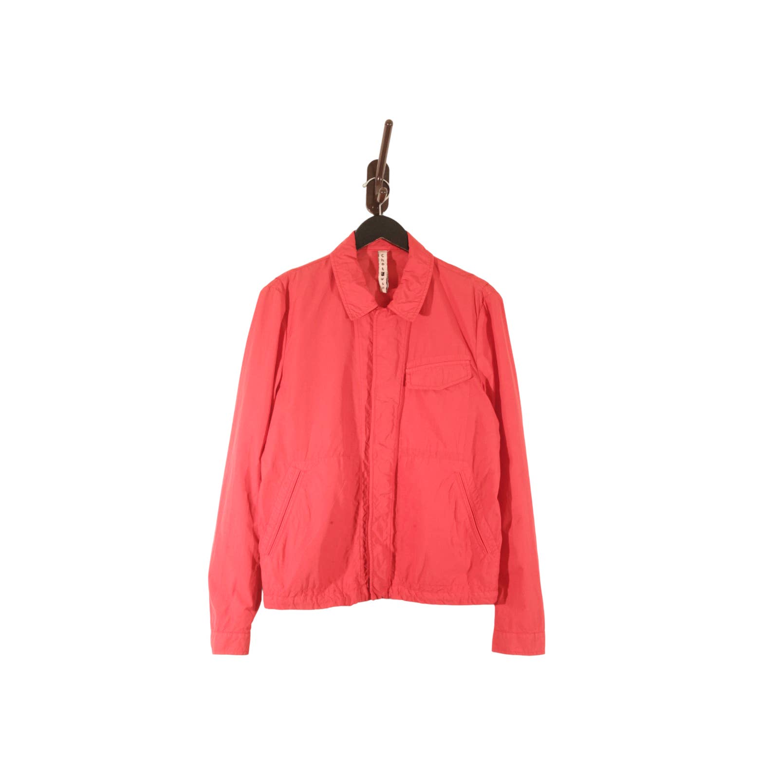 ChatCwin Zip Up Blouson Jacket Military Army Style Red Lightweight 50 Romania