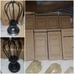 2 Claxy edison wall sconce and 11 vintage Edison 60w E27 light bulbs
