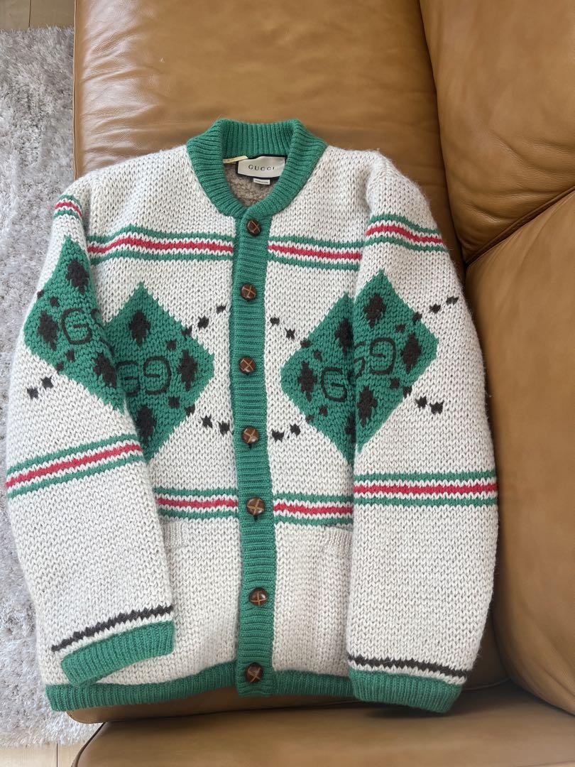 GUCCI Cowichan Knit Cardigan, Size S