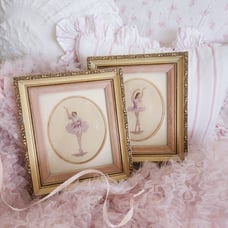 Vintage ballerina petit neddle point frames
