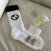 New Gucci Socks Black White Wool G Logo Size S