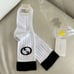 New Gucci Socks Black White Wool G Logo Size S