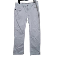 Buffalo David Bitton Men's White Slim Straight Jeans Size 34 X 30
