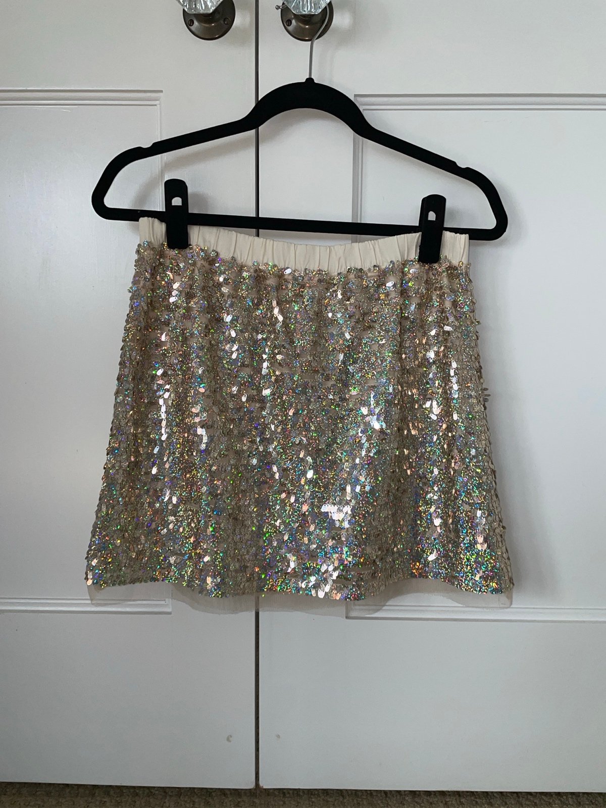 J. Crew Girls Gold Sequin Skirt NWT