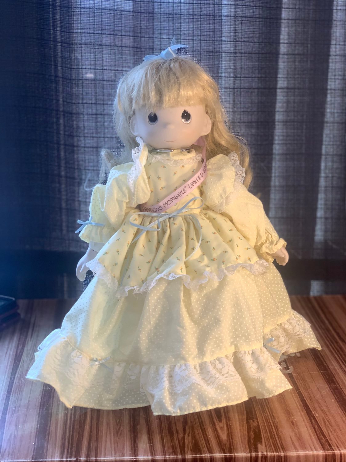 precious moments yellow dress doll