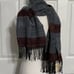 Manifattura Tessile Chiti Gray and Maroon Scarf Wrap