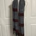 Manifattura Tessile Chiti Gray and Maroon Scarf Wrap