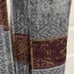 Manifattura Tessile Chiti Gray and Maroon Scarf Wrap