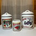 Vintage cooks bizarre canister set