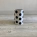 Hand Painted Black and White Polka Dot Pitcher /bh
