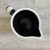 Hand Painted Black and White Polka Dot Pitcher /bh