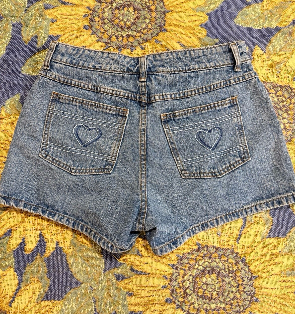 Vintage 90s Psycho Blue Outlaw shorts Size 9
