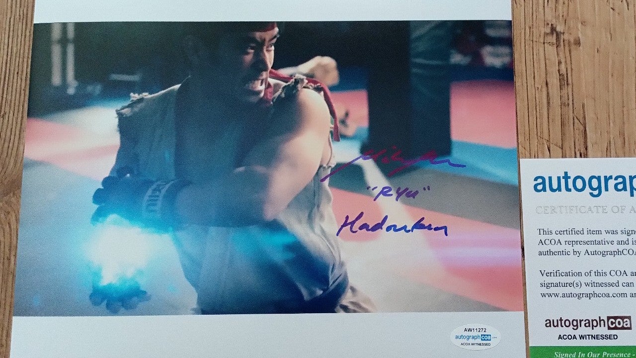 Mike Moh Street Fighter Signed Autograph Photo Inscribed Ryu & Hadouken 