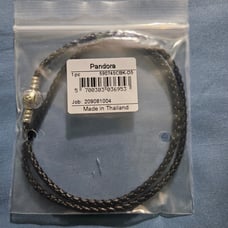 Pandora Moments Double Black Leather Bracelet NWT